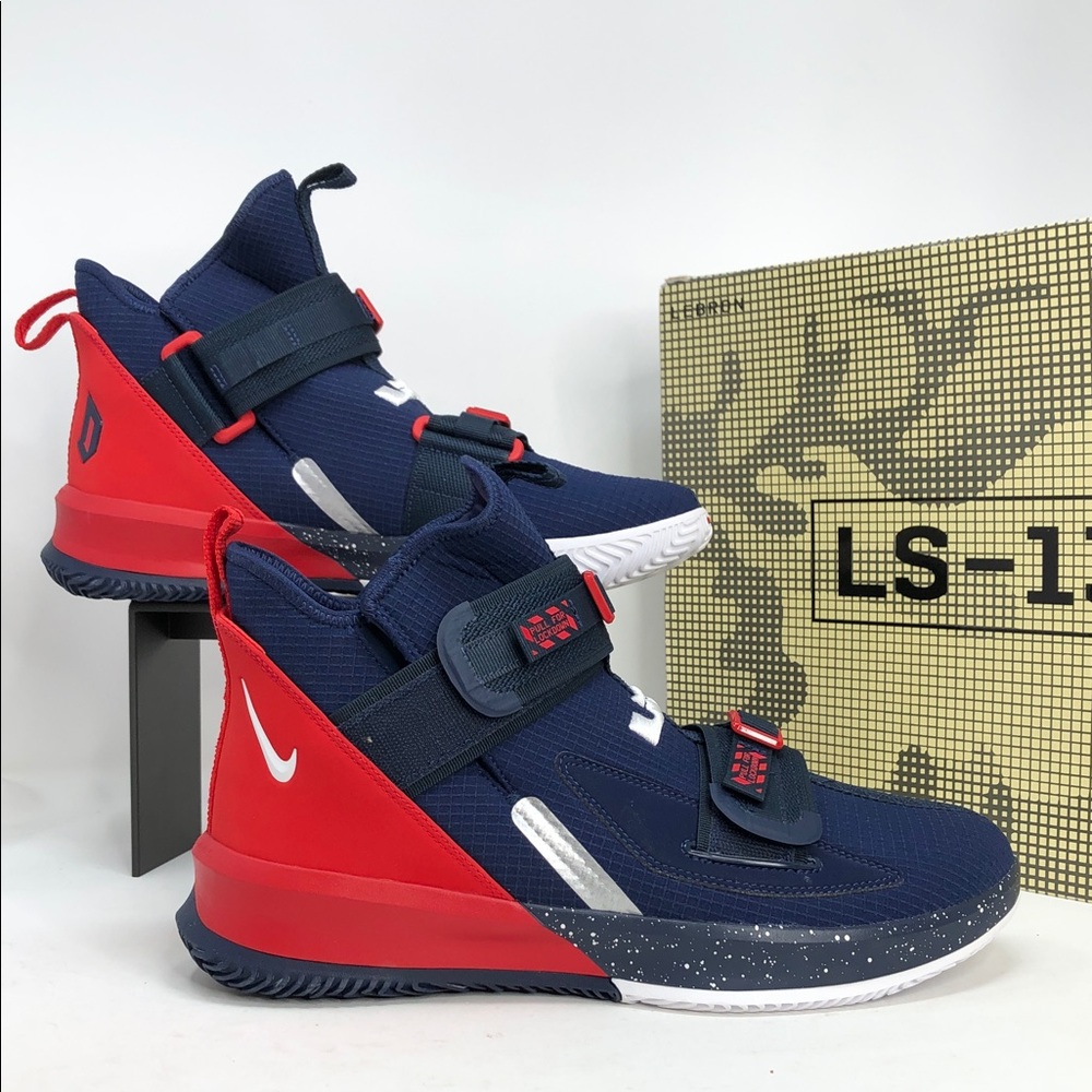Nike Lebron Soldier XIII 13 USA Sample Promo BOM 946842 Shoes - Size 10.5 OG Box